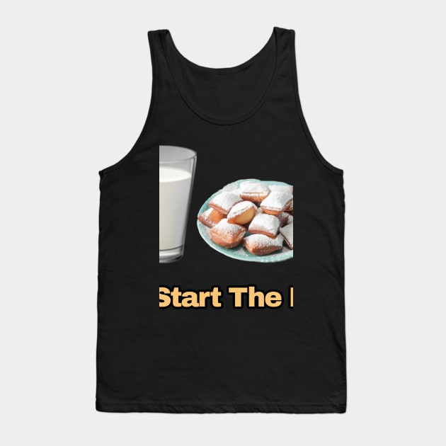 Milk and Beignets | Start the Day Tank Top by Singletary Creation